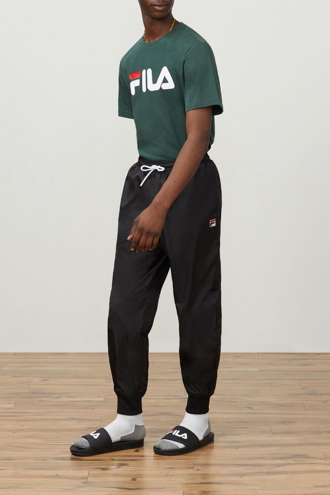 Fila Pants Mens Black Thane Wind - Ireland 58230-OABD